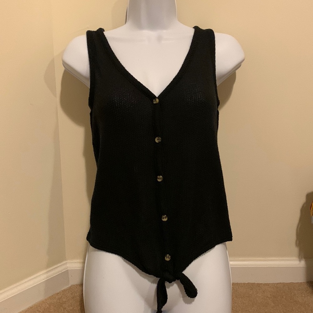 Mudd Soft Black Tank in Small